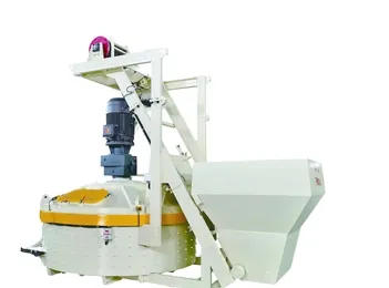 Планетарный бетоносмеситель со скиповым подъемником